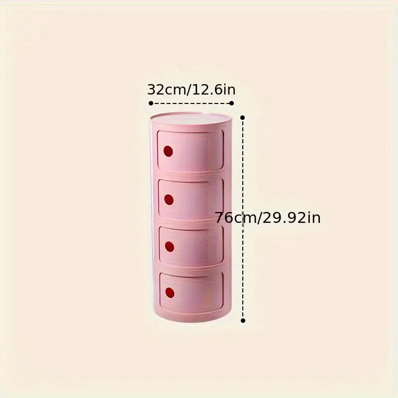 🪑 Elegante Comodino Rotondo – Unità di Stoccaggio Multi-Strato per Ogni Ambiente 🏠