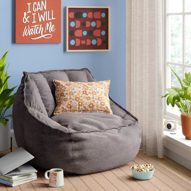 Heather Gray Dorm Lounge Chair