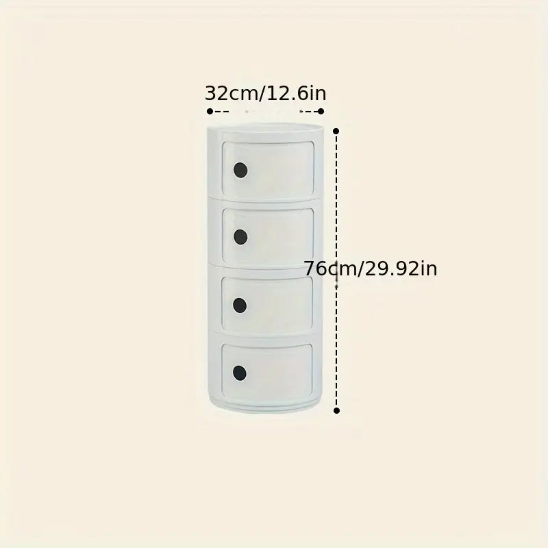 🪑 Elegante Comodino Rotondo – Unità di Stoccaggio Multi-Strato per Ogni Ambiente 🏠