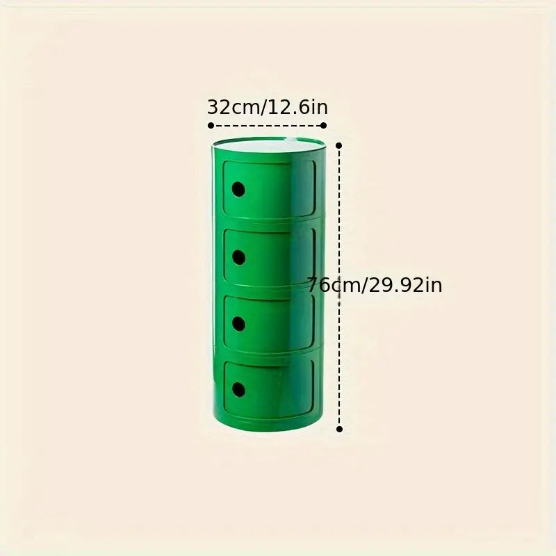 🪑 Elegante Comodino Rotondo – Unità di Stoccaggio Multi-Strato per Ogni Ambiente 🏠